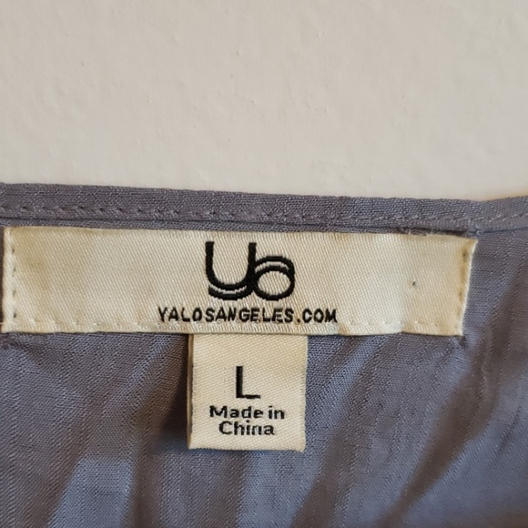 Ya Hi/Low Gray Top...L - Picture 3 of 4